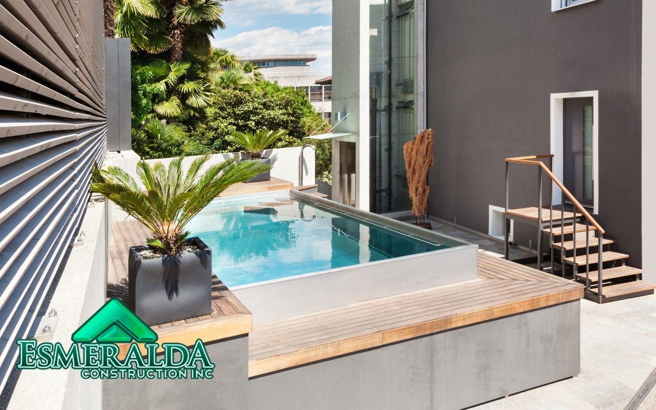 Plunge pool is perfect if you have a small backyard or garden